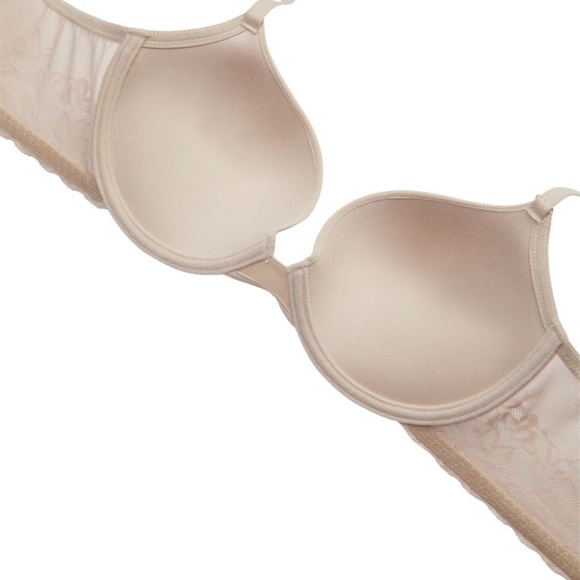 Natori Sheer Glamour Push-up Underwire Bra, Nude, 34D - Picture 3 of 6